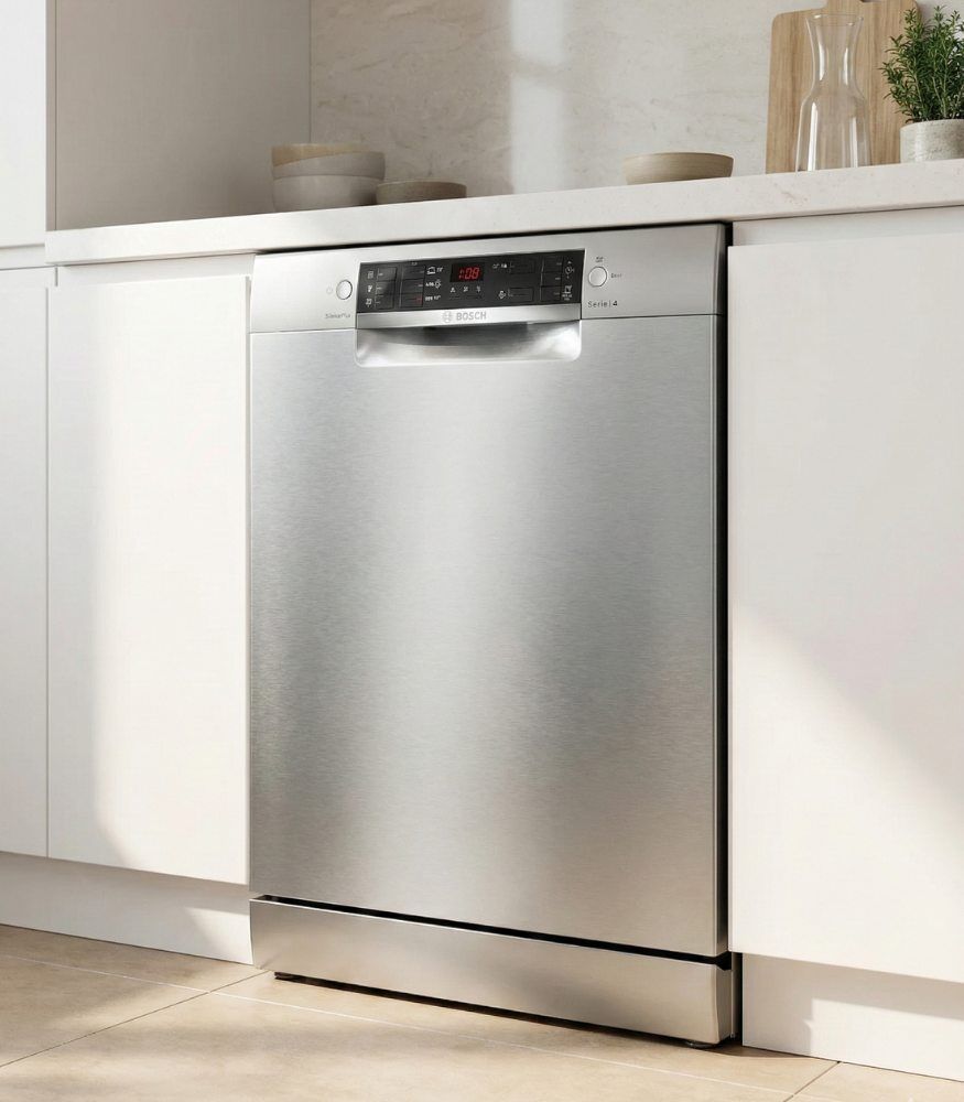 Lave-vaisselle Bosch Série 4 SMS45DI10Q Inox anti-traces – 12 couverts – SilencePlus Lave-vaisselle Bosch Série 4 SMS45DI10Q Inox anti-traces – 12 couverts – SilencePlus