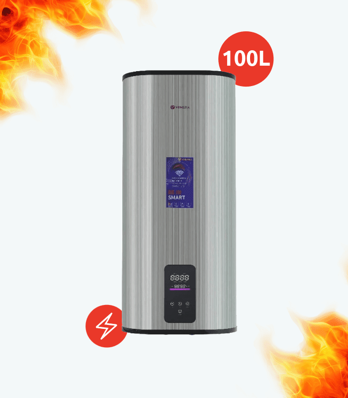 CHAUFFE EAU VENEZIA 100L SLIM SILVER – Image 1