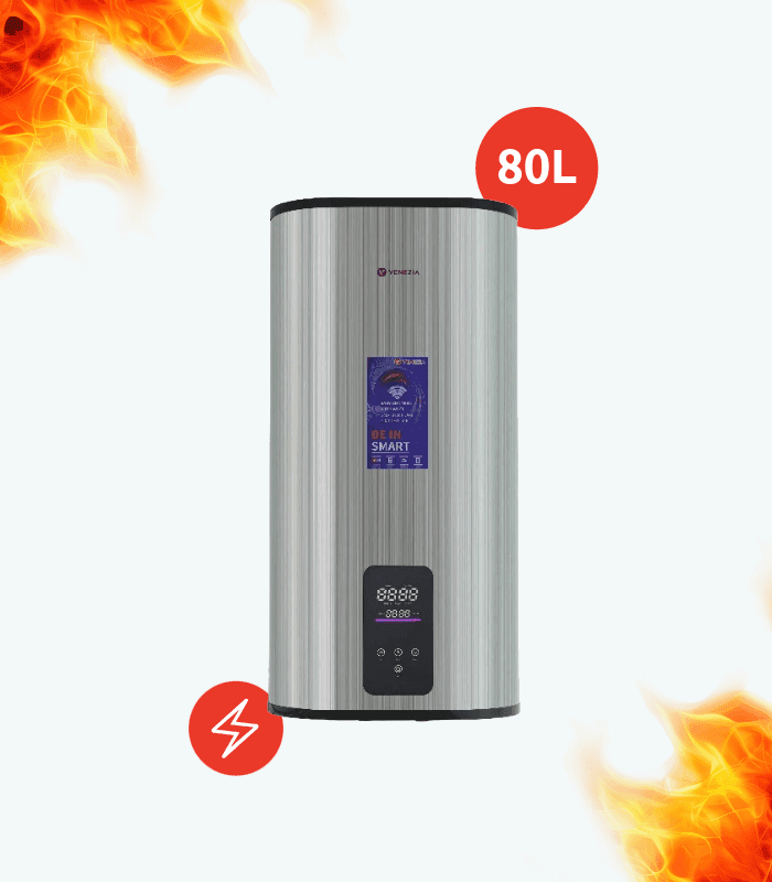 CHAUFFE EAU VENEZIA 80L SLIM SILVER – Image 1