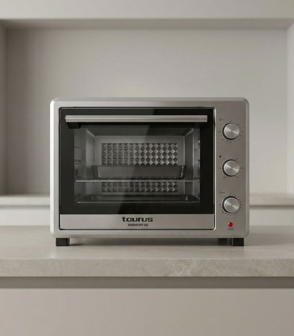 Four Électrique TAURUS HARMONY60 60L Inox 2200W – Double Vitrage 230°C