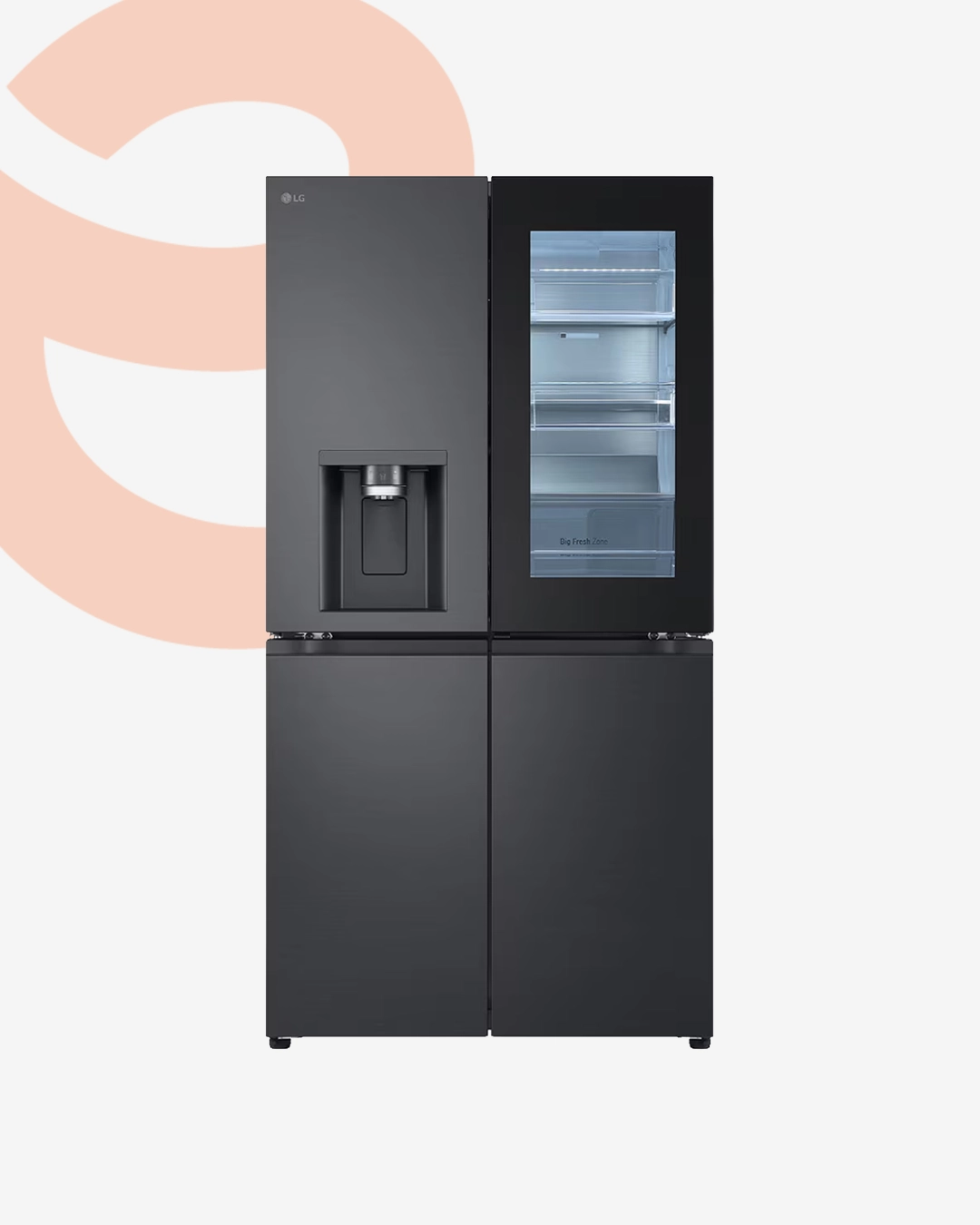 Réfrigérateur LG side by side 571L GR-X24FFCAB InstaView Door-in-Door