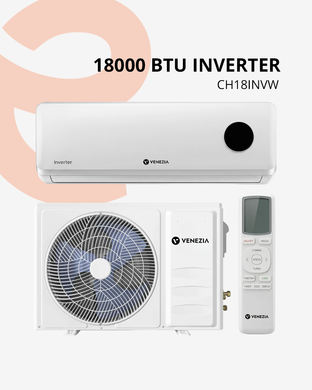 Climatiseur Venezia Split 18000 BTU Inverter