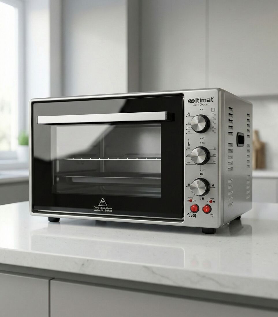 Four Électrique itimat 60L Double Glass Inox 1837W – Grande Capacité Familiale